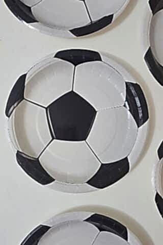 Futbol Tema Karton Tabak 8 li Paket