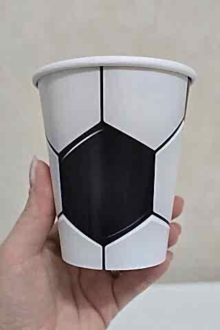 Futbol Tema Karton Bardak 8li