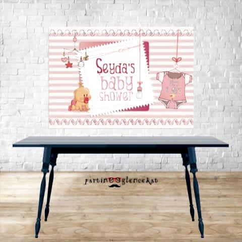 Baby Girl Konsept Masa Üstü Pano