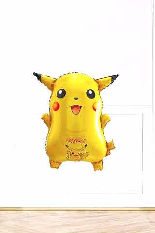 Pikachu Folyo Balon Pokemon Temalı Doğum Günü Süsleri