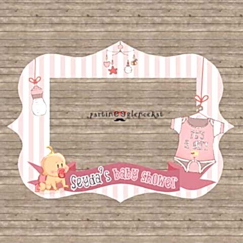 Baby Girl Konsept Hatıra Fotoğraf Çerçevesi