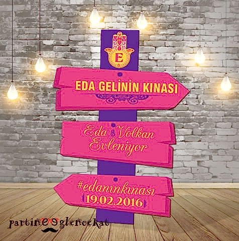 Fatmanın Eli Konsept Kına Gecesi Panosu