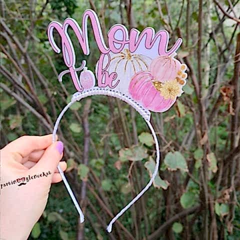 Little Pumpkin Konsept Mom To Be Baskılı Taç