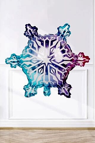 Kar Tanesi Folyo Balon Frozen Temalı Doğum Günü Süsleri Yılbaşı Kartanesi Balon