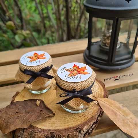 Solmuş Yaprak Konsept Kavanoz Hediyelik