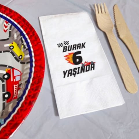 Araba Yarışı Konsept Peçete