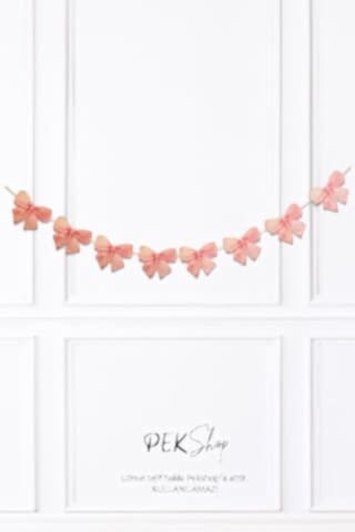 Pembe Fiyonklar Banner Duvar Süsü