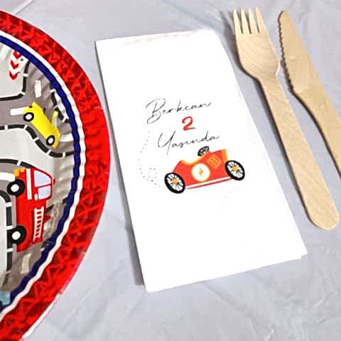 Retro Araba Konsept Peçete