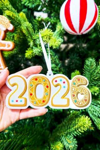 2026 Yazılı Kurabiye Konsept Yılbaşı Ağacı Süsü