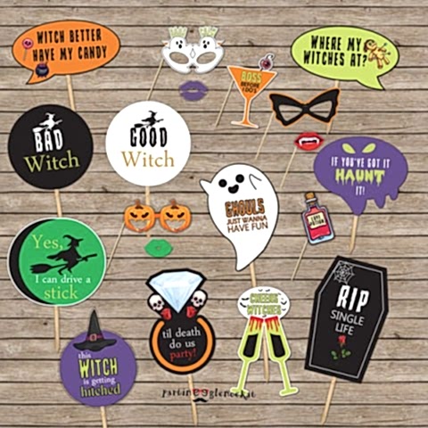 Witch Bride Konsept Konuşma Balonları Seti