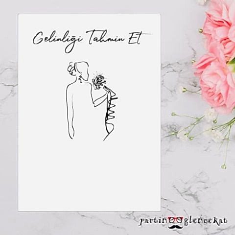 Gelinliği Tahmin Et Oyun Kartı