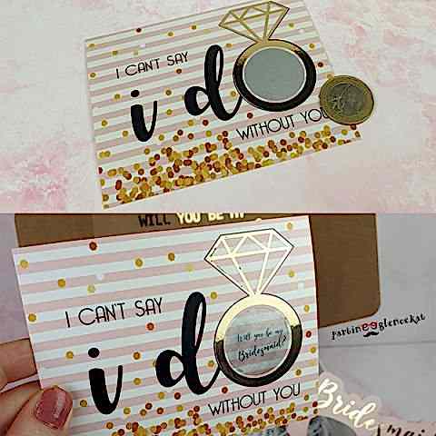 Will you be my Bridesmaid? Kazıma Kartı