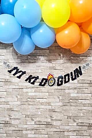 Yarış Araba Tema Doğum Günü İyi Ki Doğdun Banner Kalın Kart Uzun Banner