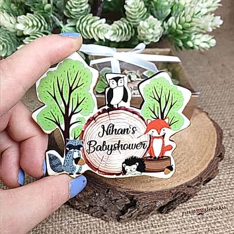 Woodland Konsept Ahşap Magnet