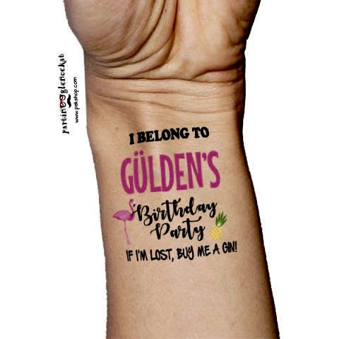 Flamingo Team Doğumgünü Dövmesi