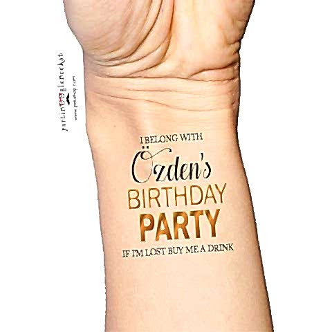 Birthday Party Dövme