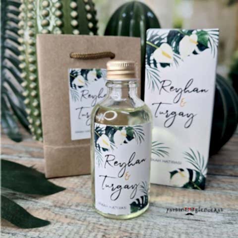 Monstera Zambak Konsept Kolonya Hediyelik