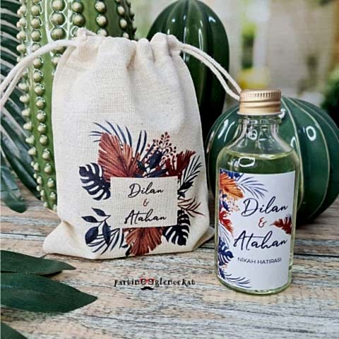 Lacivert Kahve Yapraklar Konsept Kolonya Hediyelik