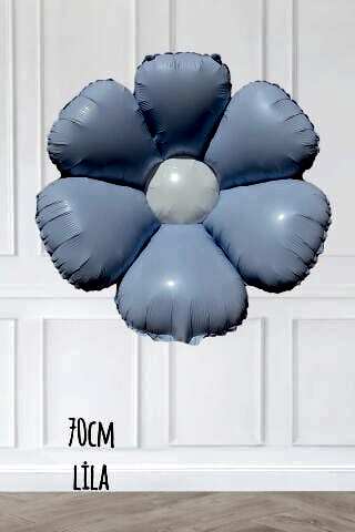 Lila Papatya Folyo Balon 70cm