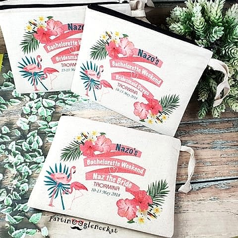 Flamingo Konsept Clutch Makyaj Çantası