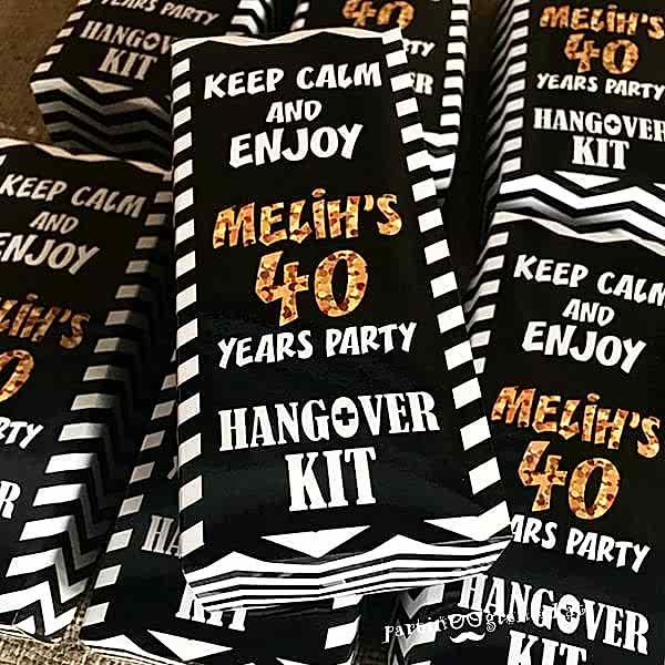 Siyah Beyaz Gold Konsept Kutulu Hangover Kit