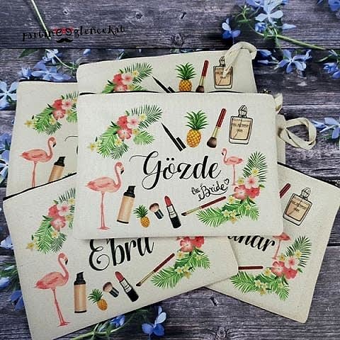 Aloha Flamingle Konsept Clutch Makyaj Çantası