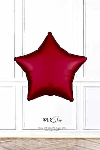 Yıldız Balon KIRMIZI Yıldız Folyo Balon 18 inç