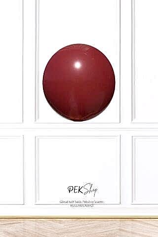 Retro Deep Red Lateks Balon 12 inç Retro Renk Balonlar 10 lu