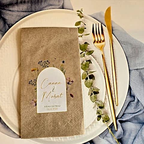 Bahar Çiçekleri Konsept Kraft Peçete