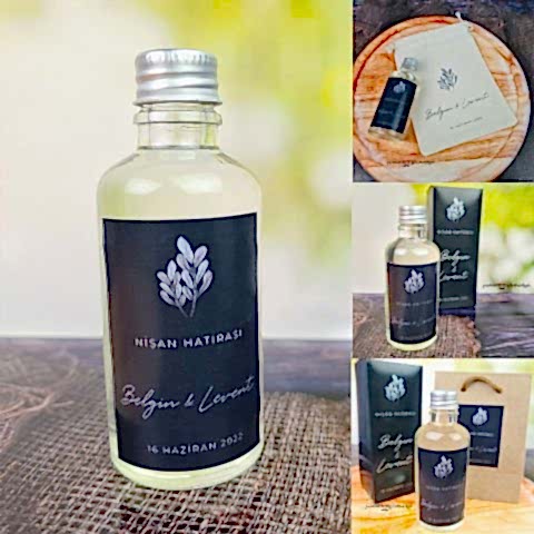 Zarif Yapraklı Konsept Kolonya Hediyelik