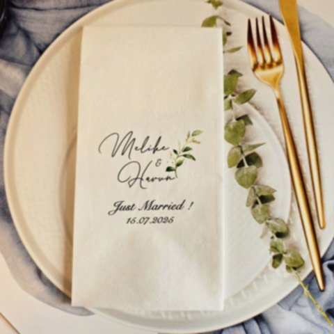 Gold Zeytin Yapraklı Konsept Peçete