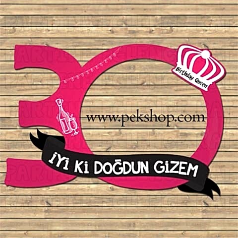 Fuşya Konsept Doğum Günü Hatıra Fotoğraf Çerçevesi