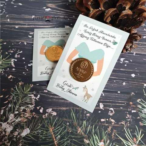 Winter Konsept Hamile Karın Çikolata Hediyelik