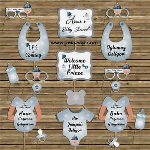 Winter Konsept Konuşma Balonları Seti