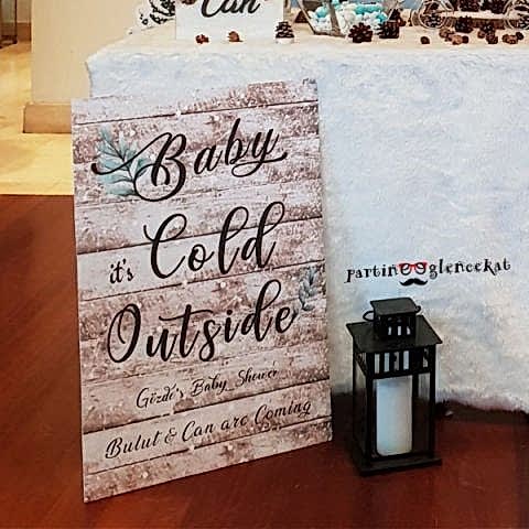 50x70cm Winter Konsept Masa Önü Pano