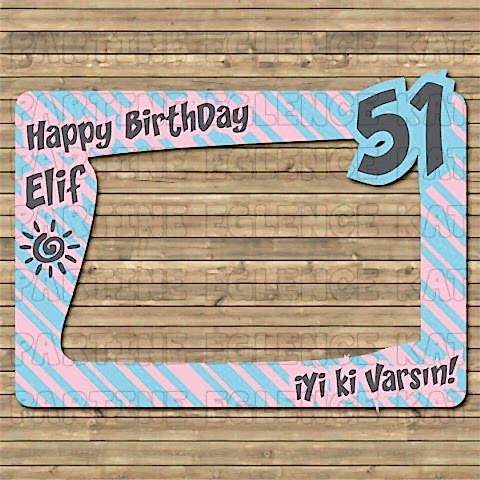 Soft Konsept Doğum Günü Hatıra Fotoğraf Çerçevesi