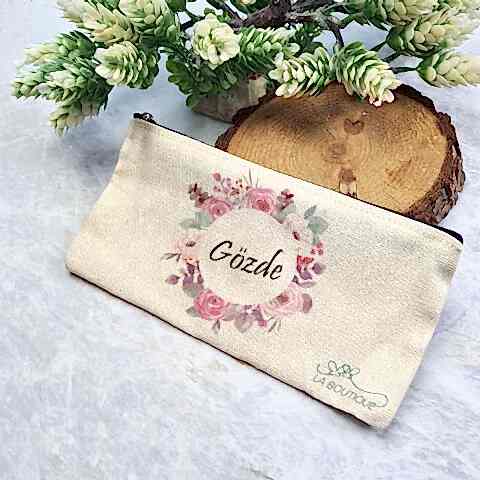 Çiçekli 8 Mart Hediyesi Kalemlik Şirket Logolu