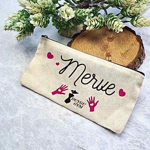 Pembe Eller 8 Mart Hediyesi Kalemlik Şirket Logolu