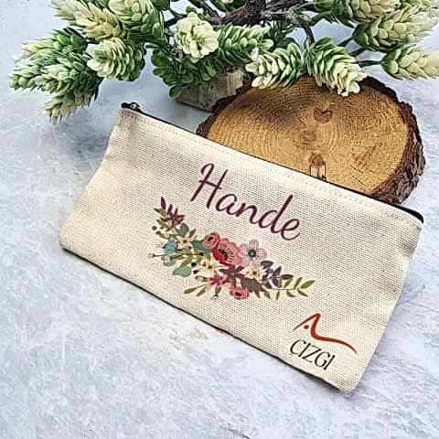 Çiçekli Dünya Kadınlar Günü 8 Mart Hediyesi Kalemlik Şirket Logolu