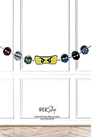 Ninjalar Banner Duvar Süsü Ninja Doğum Günü Banner Süsleri