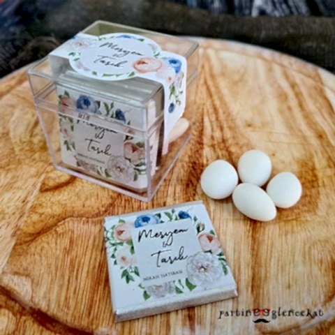 Soft Mavi Somon Konsept Mika Kutu Hediyelik