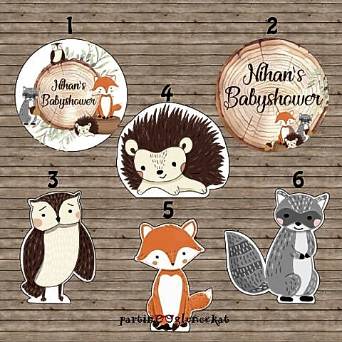 Woodland Konsept 35 Adet 5cm Etiket