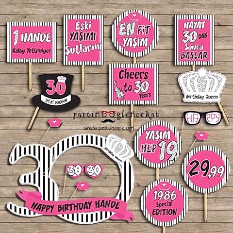 Pembe Gümüş Konsept Doğum Günü Kampanyalı Paket