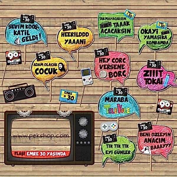 90'lar Konsept Doğum Günü Kampanyalı Paket