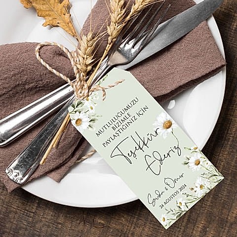 Retro Papatya Konsept Peçetelik