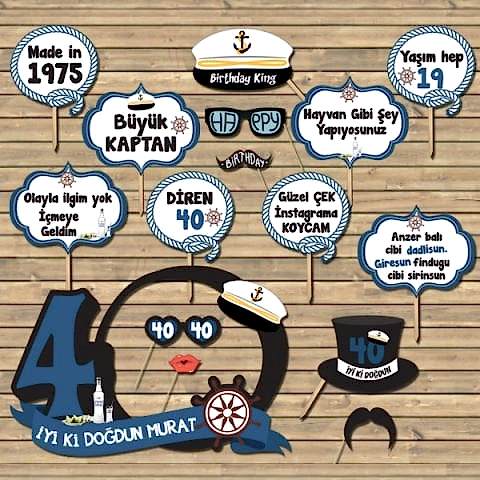 Denizci Konsept Doğum Günü Kampanyalı Paket