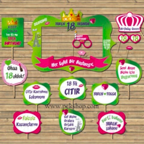 Renkli Konsept Doğum Günü Kampanyalı Paket