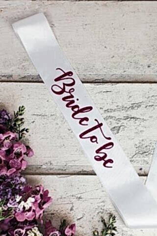 Bride to be Kuşak, Glitter Baskılı Bekarlığa Veda Kuşağı