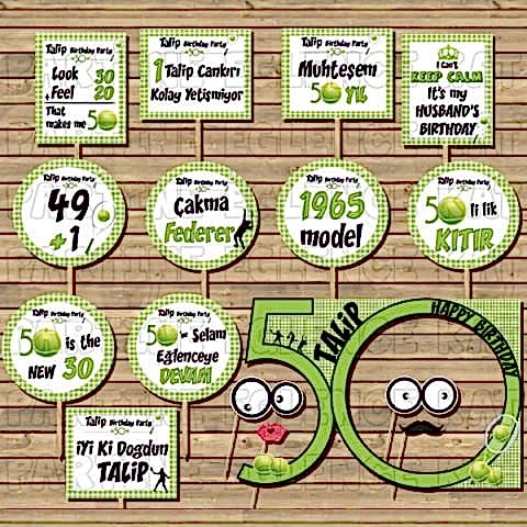 Tenis Konsept Doğum Günü Kampanyalı Paket