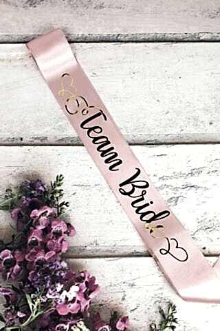 Team Bride Kuşak, Gold Varak Baskılı Bekarlığa Veda Kuşağı